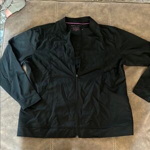 XL black scrub jacket